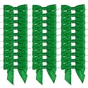 AIMUDI Emerald Green Satin Ribbon Twist Tie Bows for Crafts - 3.5" Premade Bows for Summer Decorations, Cake Pops, Gift Wrapping, Party Favors &amp; Candy Apples - 50 Counts
