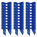 AIMUDI Royal Blue Satin Ribbon Twist Tie Bows - 3.5" Pretied Bows for Crafts, Gift Wrapping &amp; Hanukkah Ornaments - 50 Counts