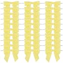 AIMUDI Yellow Bows Satin Ribbon Twist Tie Bow 3.5" Pre-Tied Bow Premade Baby Shower Bows Yellow Gift Bow for Treat Bags Cake Pop Gift Wrapping Goodie Bags Party Easter Decor- 50 Counts