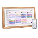 AINFTIME 15.6 Inch Digital Calendar Planner Smart Touch Screen Calendar Sync, Schedule Organizer,Meal Planning to-Do List Time Management Wall Mountable (15.6in White Digital Schedule Planner)