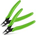 Ainiv Wire Cutters, 2PCS Spring-loaded Side Cutters Flush Diagonal Cutters