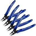 Ainiv Wire Cutters, 4PCS Spring-loaded Side Cutters Flush Diagonal Cutters