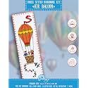 Air Balloon Counted Cross Stitch Bookmark Kit - DIY Embroidery Set