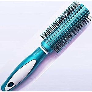round rolling curling roller comb hair brush with soft bristles for men and women