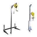 Air Conditioner Installation Lifting Crane Tool - Manual Winch Hoist with Foldable Bracket for Effortless Outdoor Unit Setup &amp; Support - Heavy Duty Portable Easy to Use