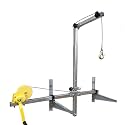 Air Conditioner Installation Tool Set - Folding Lifting Bracket &amp; 10m Hand Winch, Portable Crane for Easy AC Disassembly &amp; Installation, Heavy-Duty Support System