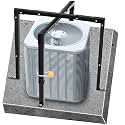 MorningRo Air Conditioner Security Cage Adjustable 29-46'' H 31-45'' W