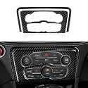 Air Conditioning A/C Panel Decals for Dodge Charger 2015 2016 2017 2018 2019 2020 2021 2022 2023 Accessories Carbon Fiber Stickers