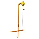 Air Conditioning Installation Lifting Crane Tool - Self-Locking Winch &amp; Bracket for High-Altitude Dismantling - 3-Phase Split Bracket Included