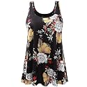 Air Curvey Tank Tops for Women Build in Bra Casual Flowy Tank Pleated Loose Fit S-XXXXL