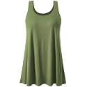 Air Curvey Tank Tops for Women Build in Bra Casual Flowy Tank Pleated Loose Fit S-XXXXL