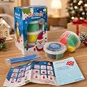 Air Dry Clay for Kids, 4 Christmas Mini Modeling Clay Sets, DIY Snowman Model Magic Clay Kit with Tools & Tutorials, Christmas Stocking Stuffers for Kids, Creatible Art Crafts Toys Gifts Xmas Gift