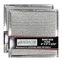 Air Filter Factory Stove Hood Vent 8X8 Inch RV Range Hood Vent Filter Replacement For BCC024600, 53028, VNF-2M03-2 Ventline Exhaust Fan 12-Layer Grease Filter 2-Pack