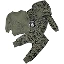 Baby Boys 3 Piece Outfit Set –100% Cotton Camo Hoodie, Sweatshirt &amp; Jogger Pants, Toddler Tracksuit for Infants and Kids.