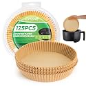 Air Fryer Disposable Liners: 125 PCS 8" Round Parchment Paper for 5-8 QT