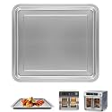 Air Fryer Grill Pan for Emeril Lagasse 26 QT Extra Large Air Fryer, 12.5''×11.3'' Stainless Steel Air Fryer Tray Accessories Grill Plate Crisper Plate Replacement Parts Rack
