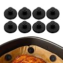 Air Fryer Magnets Silicone Full Enclosed,100% BPA FREE Waterproof Rust-proof & High-Resistant for Air Fryer Paper, Secures Disposable Paper Liner Safely Prevents Burning & Food Covering -8pcs