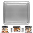 Air Fryer Replacement Tray for Emeril Lagasse 26 QT Extra Large Air Fryer, 12.5''×11.3'' Steel Air Fryer Accessories Grill Pan Plate Replacement Parts Rack