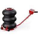 Air Jack, 3 Ton/6600 lbs Car Jack, 3-5 s Fast Lifting Pneumatic Jacks with Long Handle, Lift up to 17.7 inch Pneumatic Air Jacks for Cars and Trucks, Garages, Repair (Red)