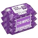 Air Jungles Shoe Sneaker Cleaning Wipes, Dual-Textured Kick Clean for Leather, Suede, Boots, Mesh & Canvas, Extra Large 7 x 7 inch to Remove Dirt Grime, Safe on Colors & Finishes