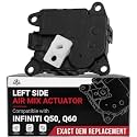 Air Mix Actuator Left Side Replacement by AA Ignition - Fits Infiniti Vehicles - 2014, 2015, 2016, 2017, 2018, 2019, 2020 Q50, Q60 - HVAC Heater Blend Door Actuator - Replaces 27730-4GF0A, 27732-4GF0B