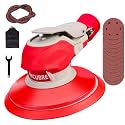Air Sander 6 Inch DA Palm with vacuum Sander, Pneumatic Random Orbital da Sander for auto body &amp; Woodworking &amp; Auto Polishing (including 12 sandpaper + accessories)