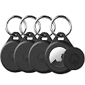 for Air tag Keychain Holder Case for Apple Air tag 1st &amp; 2nd Generation, 4 Pack of IPX8 Waterproof, Fully Shockproof, Anti Scratch for Air tag Holder Case for Key, Kid, Bag, Luggage, Pets Collar