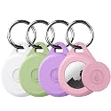 for Air tag Keychain Holder Case for Apple Air tag 1st &amp; 2nd Generation, 4 Pack of IPX8 Waterproof, Fully Shockproof, Anti Scratch for Air tag Holder Case for Key, Kid, Bag, Luggage, Pets Collar