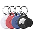 for Air tag Keychain Holder Case for Apple Air tag 1st &amp; 2nd Generation, 4 Pack of IPX8 Waterproof, Fully Shockproof, Anti Scratch for Air tag Holder Case for Key, Kid, Bag, Luggage, Pets Collar