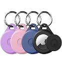 for Air tag Keychain Holder Case for Apple Air tag 1st &amp; 2nd Generation, 4 Pack of IPX8 Waterproof, Fully Shockproof, Anti Scratch for Air tag Holder Case for Key, Kid, Bag, Luggage, Pets Collar