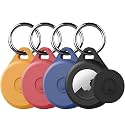 for Air tag Keychain Holder Case for Apple Air tag 1st &amp; 2nd Generation, 4 Pack of IPX8 Waterproof, Fully Shockproof, Anti Scratch for Air tag Holder Case for Key, Kid, Bag, Luggage, Pets Collar