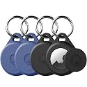 for Air tag Keychain Holder Case for Apple Air tag 1st &amp; 2nd Generation, 4 Pack of IPX8 Waterproof, Fully Shockproof, Anti Scratch for Air tag Holder Case for Key, Kid, Bag, Luggage, Pets Collar