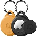 for Air tag Keychain Holder Case for Apple Air tag 1st &amp; 2nd Generation, 2 Pack of IPX8 Waterproof, Fully Shockproof, Anti Scratch for Air tag Holder Case for Key, Kid, Bag, Luggage, Pets Collar