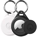 for Air tag Keychain Holder Case for Apple Air tag 1st &amp; 2nd Generation, 2 Pack of IPX8 Waterproof, Fully Shockproof, Anti Scratch for Air tag Holder Case for Key, Kid, Bag, Luggage, Pets Collar