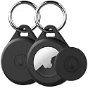 for Air tag Keychain Holder Case for Apple Air tag 1st & 2nd Generation, 2 Pack of IPX8 Waterproof, Fully Shockproof, Anti Scratch for Air tag Holder Case for Key, Kid, Bag, Luggage, Pets Collar