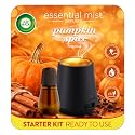 Air Wick Essential Mist Diffuser +Refill Kit, Pumpkin Spice,Fall Scent 2ct
