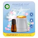 Air Wick Essential Mist Diffuser Kit, Linen &amp; Petals, Gadget + 1 Refill