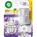Air Wick Scented Oil Refill Plug In Air Freshener Essential Oils, Lavender & Chamomile, Starter Kit, 1 Warmer+1 Refill, 1 Count