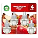 Air Wick Vibrant Plug-In Scented Oil Refills, 4 Count, Apple Cinnamon Medley, Air Freshener, Essential Oils, Eco Friendly