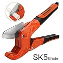 AIRAJ PVC Cutter, Ratcheting Hose Cutter One-hand Fast Pipe Cutting Tool with Ratchet Drive for Cutting 1-1/4" OD. PEX Plastic Tube,and PPR Pipe Suitable for Plumbers,Home Owner