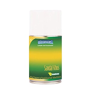 airance air freshner spray sandal khus vetiver  automatic refillair freshenerperfume sprayfragrance aroma refill - air freshener - 250 ml - fit all machines using 250 ml  300 ml bottles