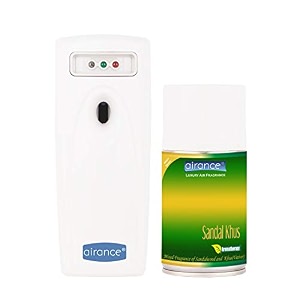 airance automatic air freshner dispenser 2 year warranty with refill sandal khus - 250 ml 3000 sprays