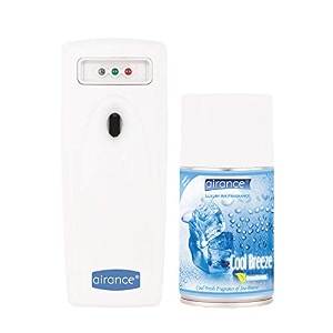 airance automatic air freshner dispenser 2 year warranty with refill cool breeze - 250 ml 3000 sprays