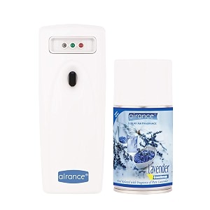 airance automatic air freshner dispenser 2 year warranty with refill lavender - 250 ml 3000 sprays