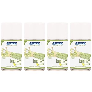 airance room freshner spray automatic refillair freshenerperfume spraylemongrass refill - air freshener lemon grass - 250 ml - pack of four - fit all machines using 250 ml  300 ml bottles