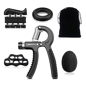 airavat gripper gripper set black adjustable hand grip strengthener set of 5 pcs hand grip for men finger exercise power hand grippers black