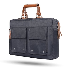 aircase office sling messenger bag fits upto 15634 laptopmacbook detachable shoulder strap water resistant spacious pockets for officetravel men amp womenblack- with warranty