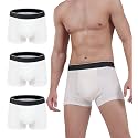 AIRCUTE Men Urine Incontinence Underwear Fly Front Opening Absorbent Leak Proof Boxer Brief for leaks 60 ML 3 Pack