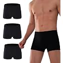 AIRCUTE Men Urine Incontinence Underwear Fly Front Opening Absorbent Leak Proof Boxer Brief for leaks 60 ML 3 Pack
