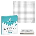 Aire Allure, Disposable Shower Drain Hair Catcher Stickers 6" Square Pack of 25